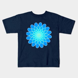 blue flower Kids T-Shirt